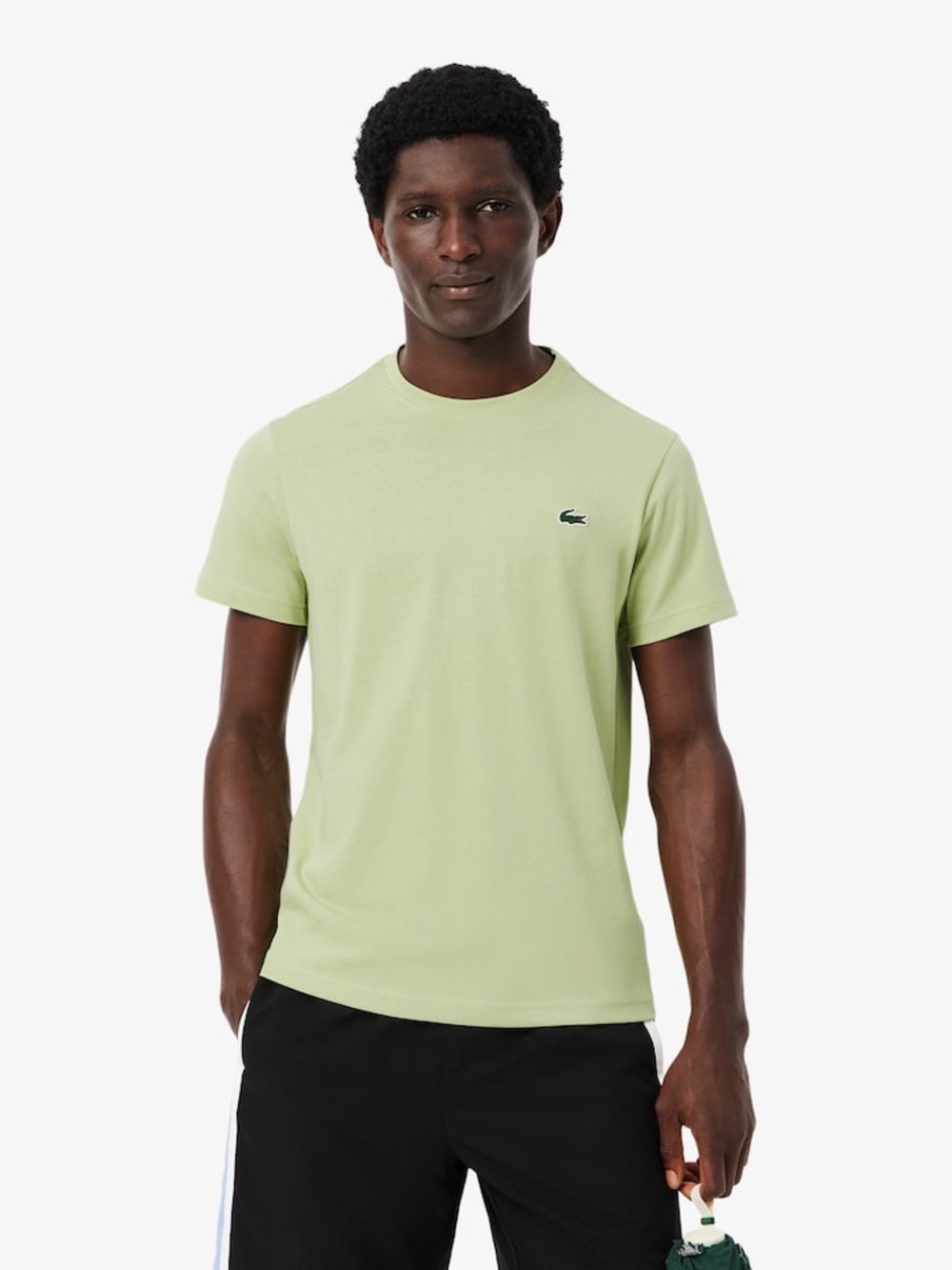 Lacoste Men's Crewneck Ultra Dry Crocodile Graphic Sport